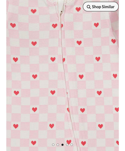 GEORGE HEART 2 WAY ZIP FASTENING SLEEPSUITS PACK OF 3