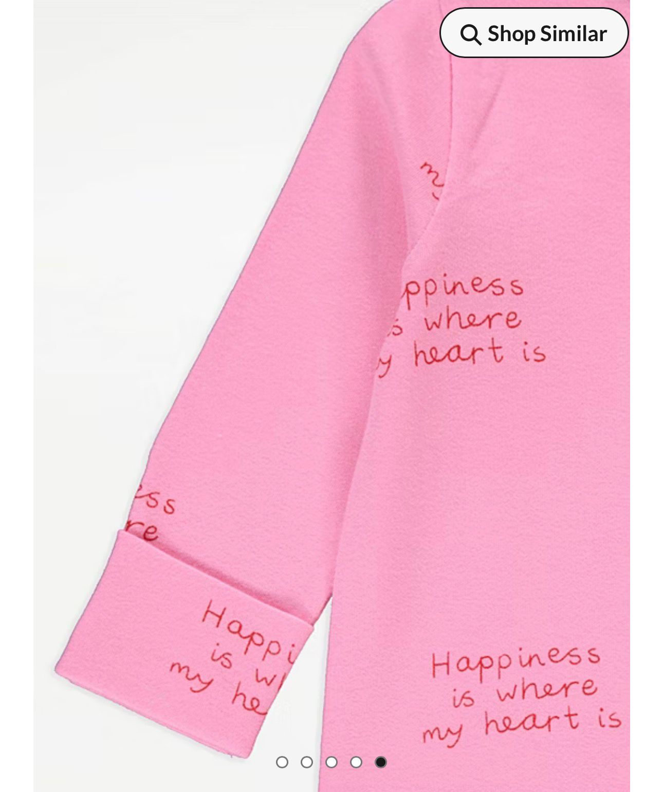 GEORGE HEART 2 WAY ZIP FASTENING SLEEPSUITS PACK OF 3