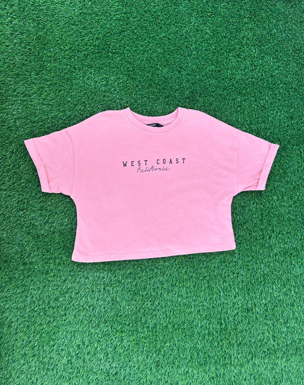 GEORGE PINK CROPPED T-SHIRT