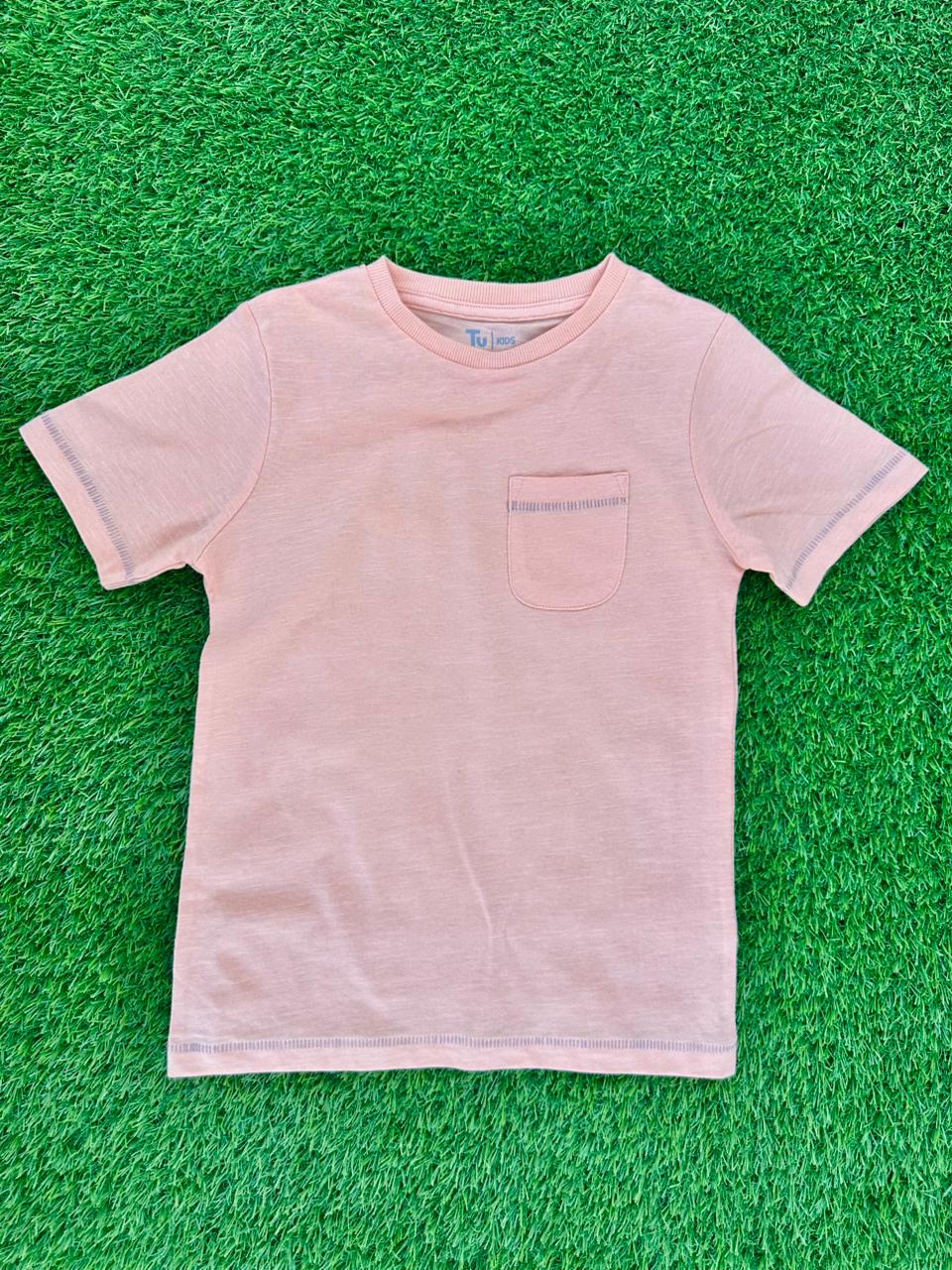 TU KIDS SHORT SLEEVES T-SHIT WITH CHEST POCKET