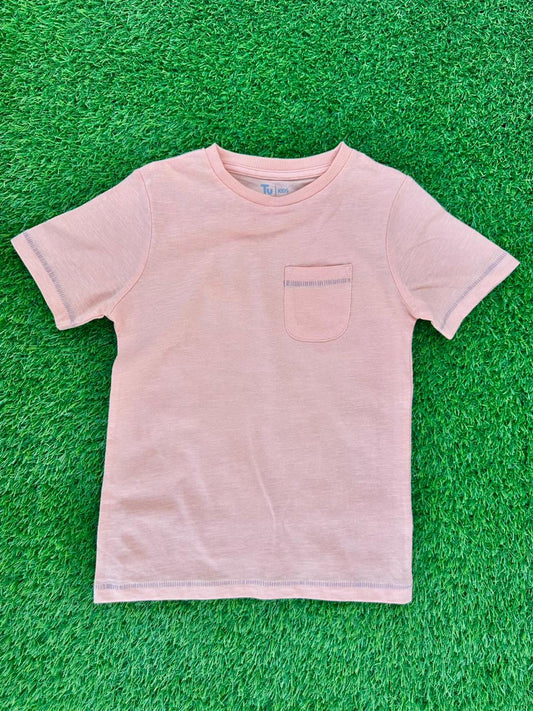 TU KIDS SHORT SLEEVES T-SHIT WITH CHEST POCKET
