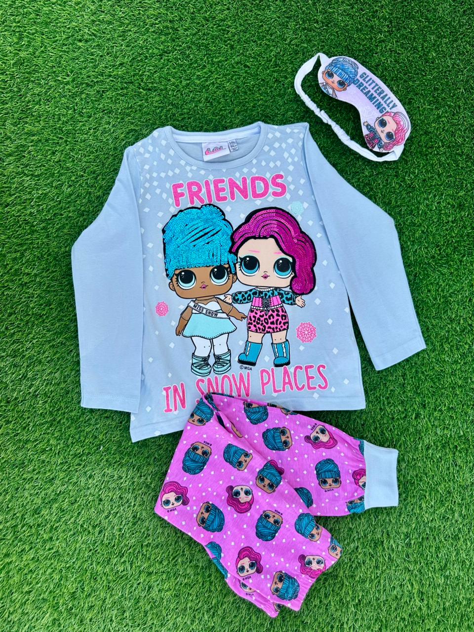 PRIMARK GLITTERALLY DREAMING PJ SET WITH EYE MASK