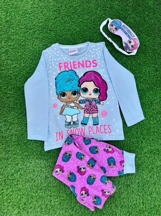 PRIMARK GLITTERALLY DREAMING PJ SET WITH EYE MASK