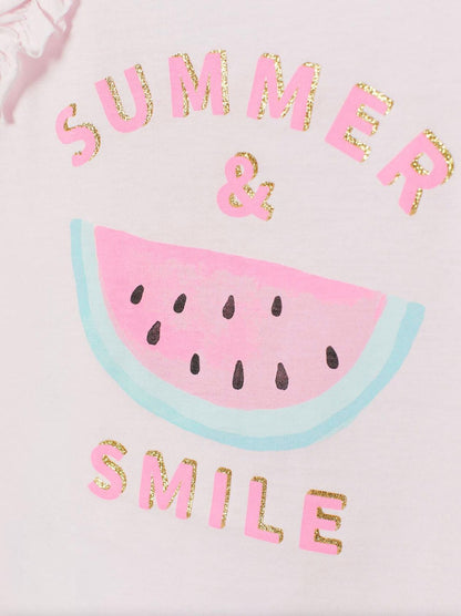 H&M PRINTED JERSEY TOP