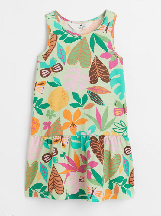 H&M PRINTED JERSEY DRESS