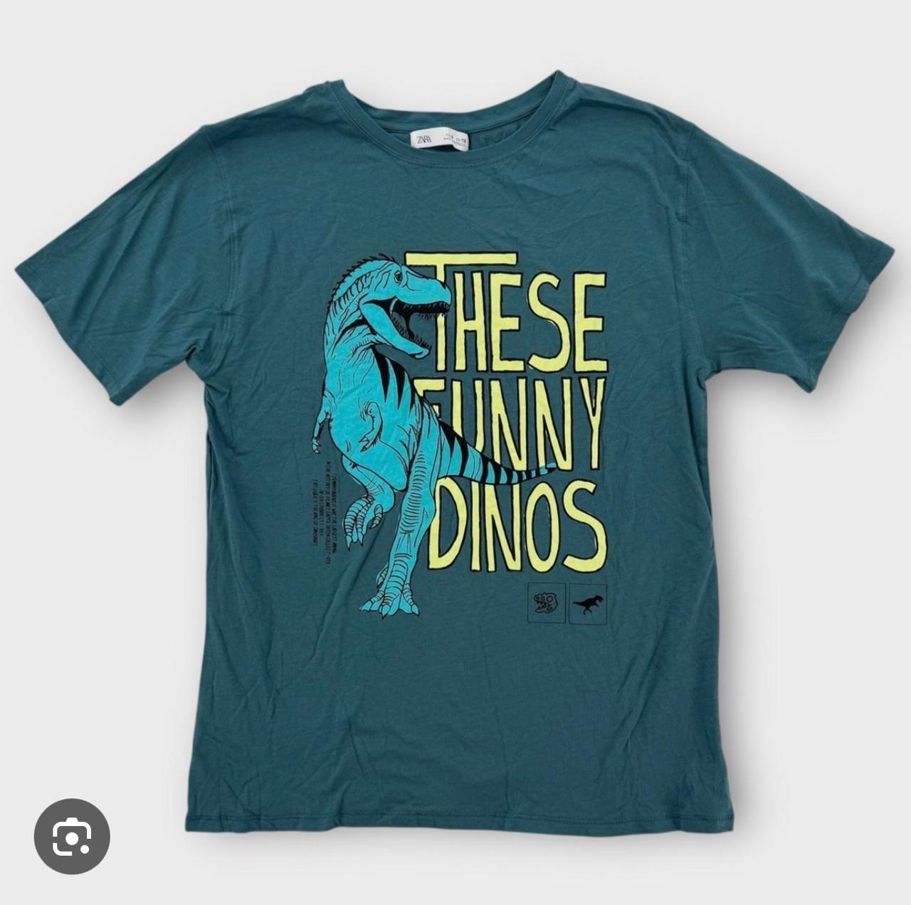 ZARA DINOSAUR PRINT T-SHIRT