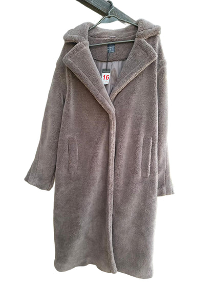 PRIMARK TEDDY FAUX FUR COAT
