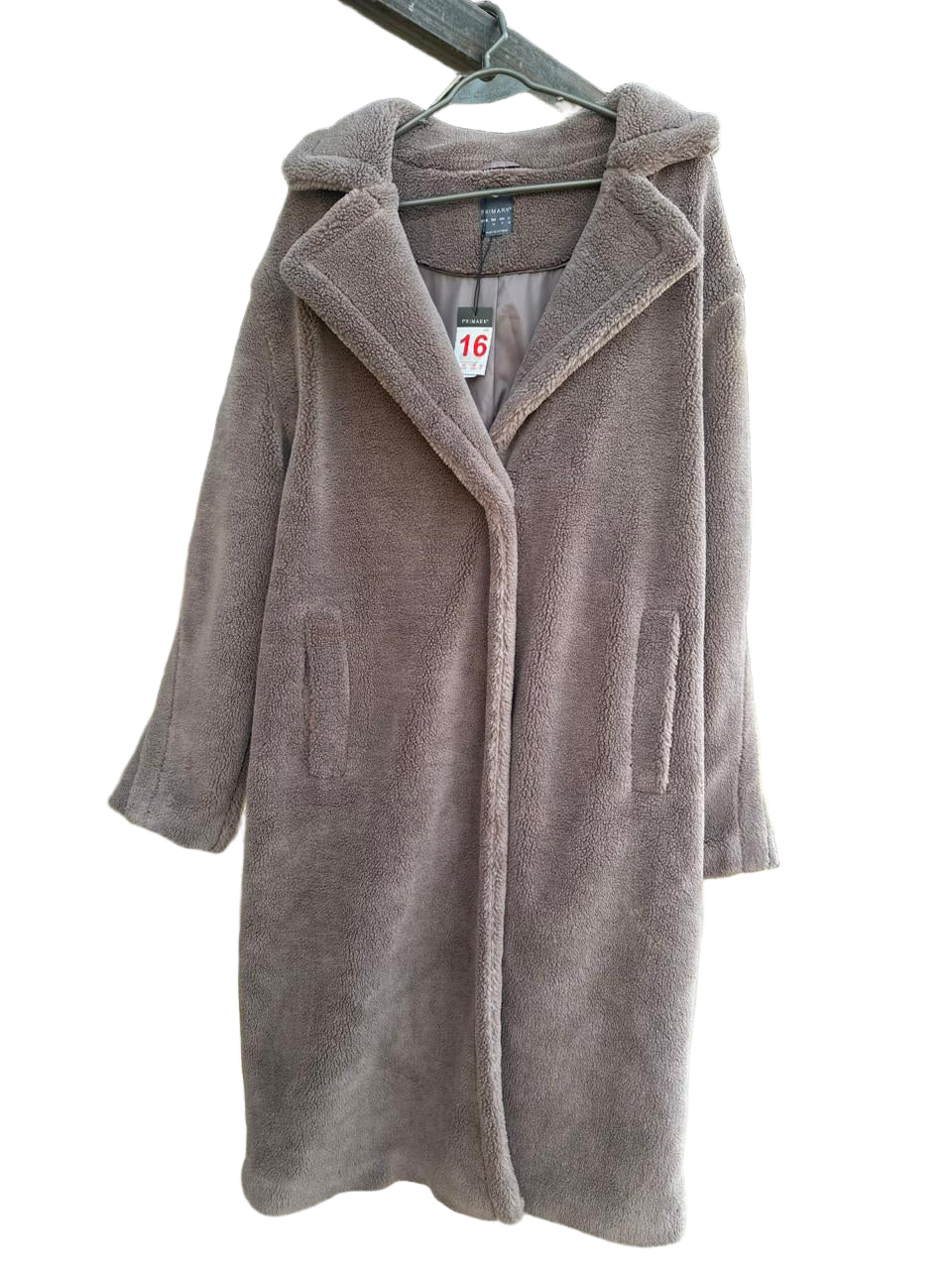 PRIMARK TEDDY FAUX FUR COAT