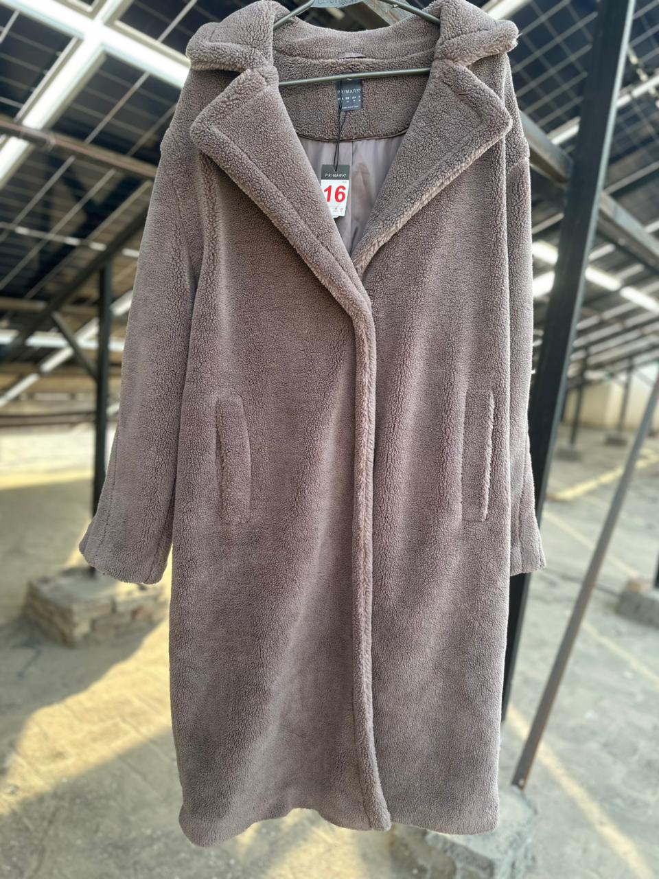 PRIMARK TEDDY FAUX FUR COAT