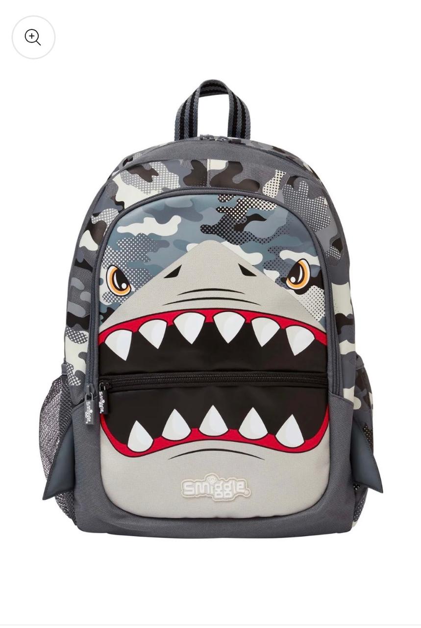 SMIGGLE GREY SHARK BACKPACK