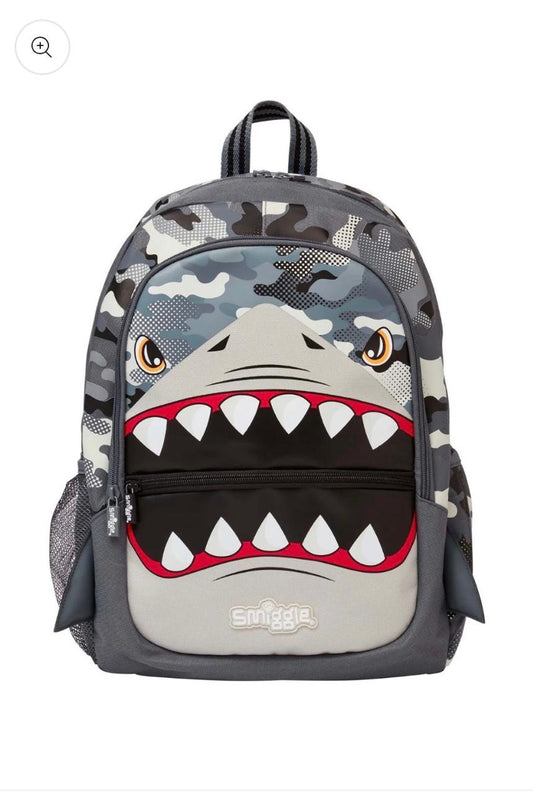 SMIGGLE GREY SHARK BACKPACK