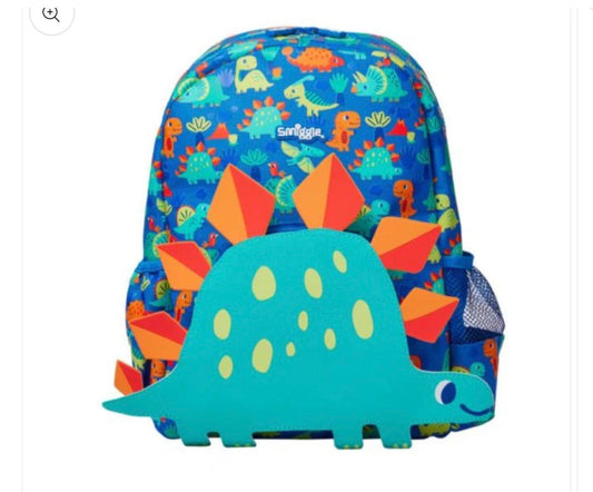 SMIGGLE DINO SCHOOL BAG WITH CAP