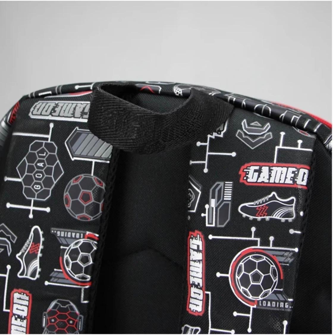 SMIGGLE RED FOOTBALL CLASSIC BACK PACK 42CM