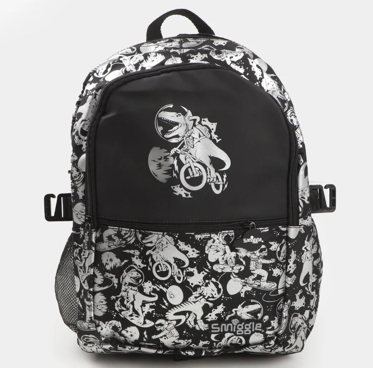 SMIGGLE BLACK CLASSIC BACKPACK WITH LUNCH BAG