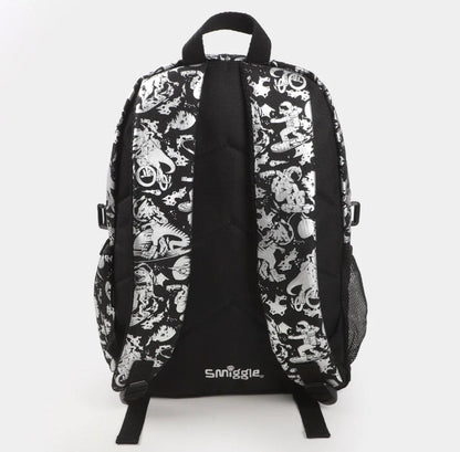 SMIGGLE BLACK CLASSIC BACKPACK WITH LUNCH BAG