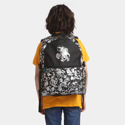 SMIGGLE BLACK CLASSIC BACKPACK WITH LUNCH BAG