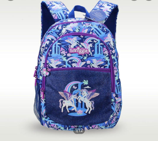 SMIGGLE UNICORN NAVY BLUE BACKPACK