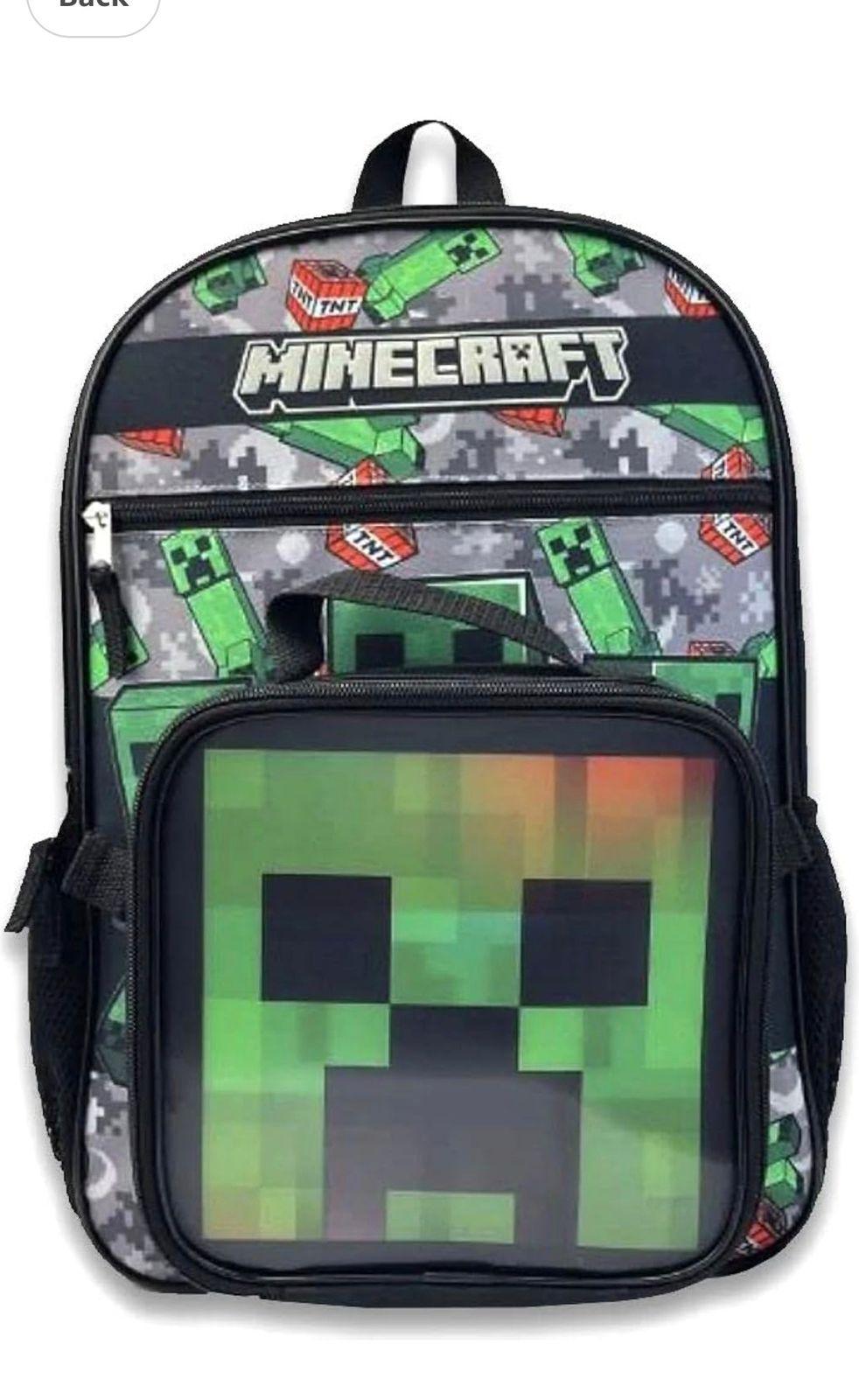 TK MAX MINECRAFT BACKPACK WITH LUNCH BAG