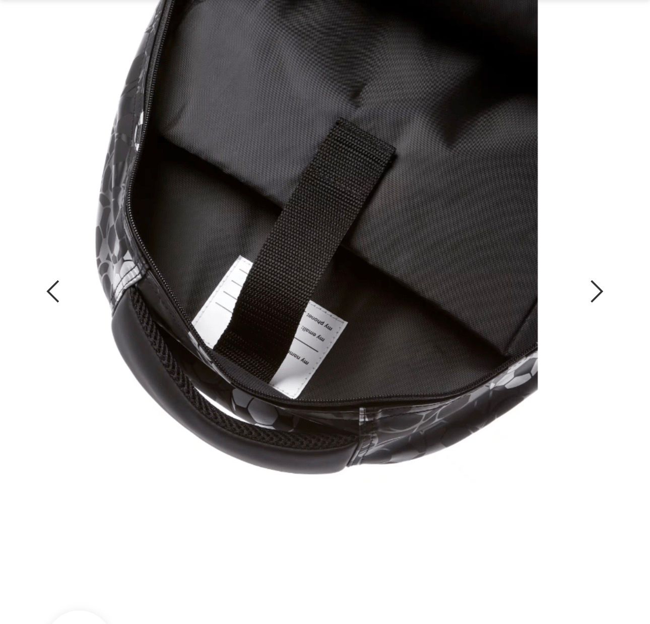 SMIGGLE SILVER BLACK FOOTBALL BACKPACK