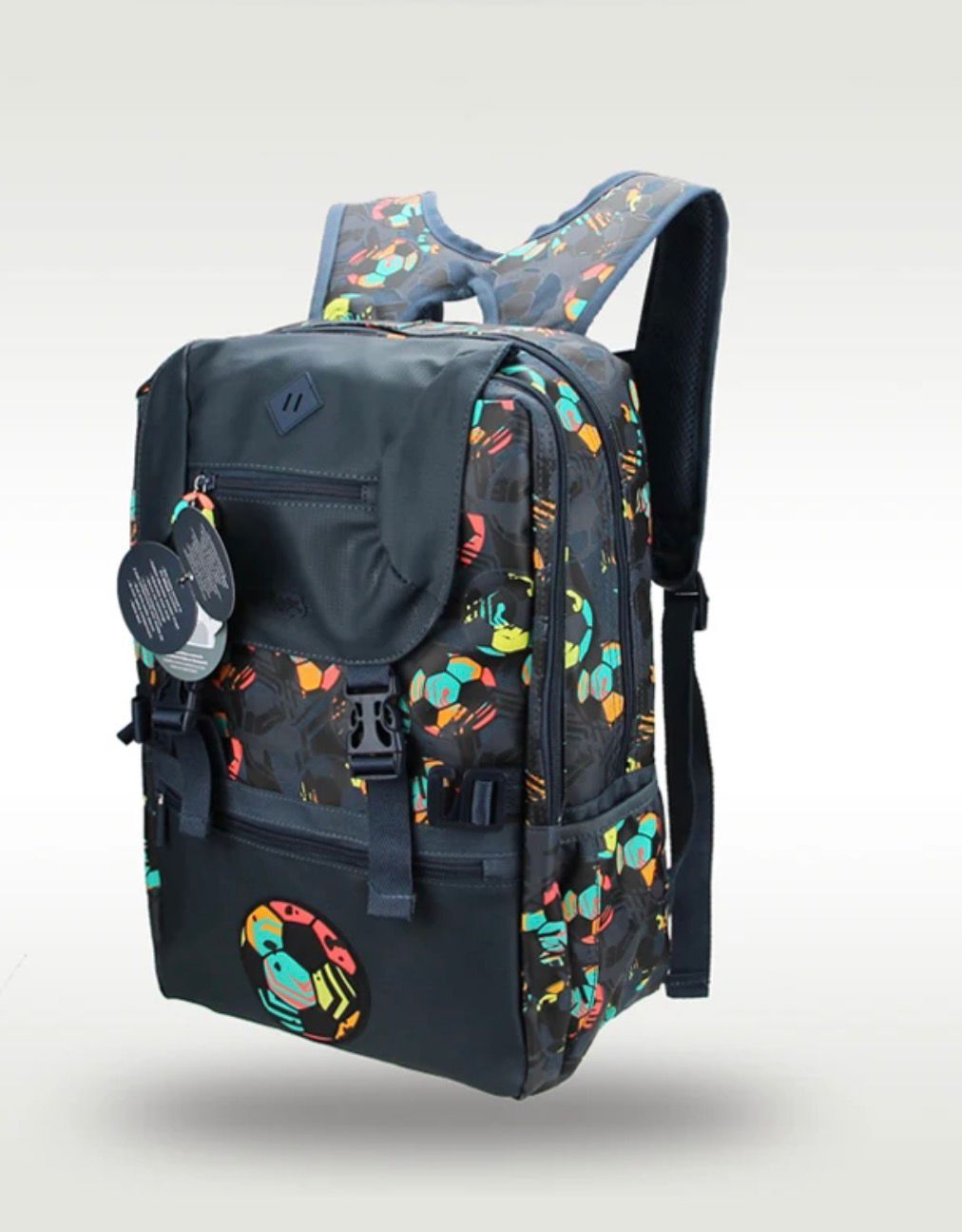 SMIGGLE ATTACHED FOLDOVER FOOTBALL BACKPACK