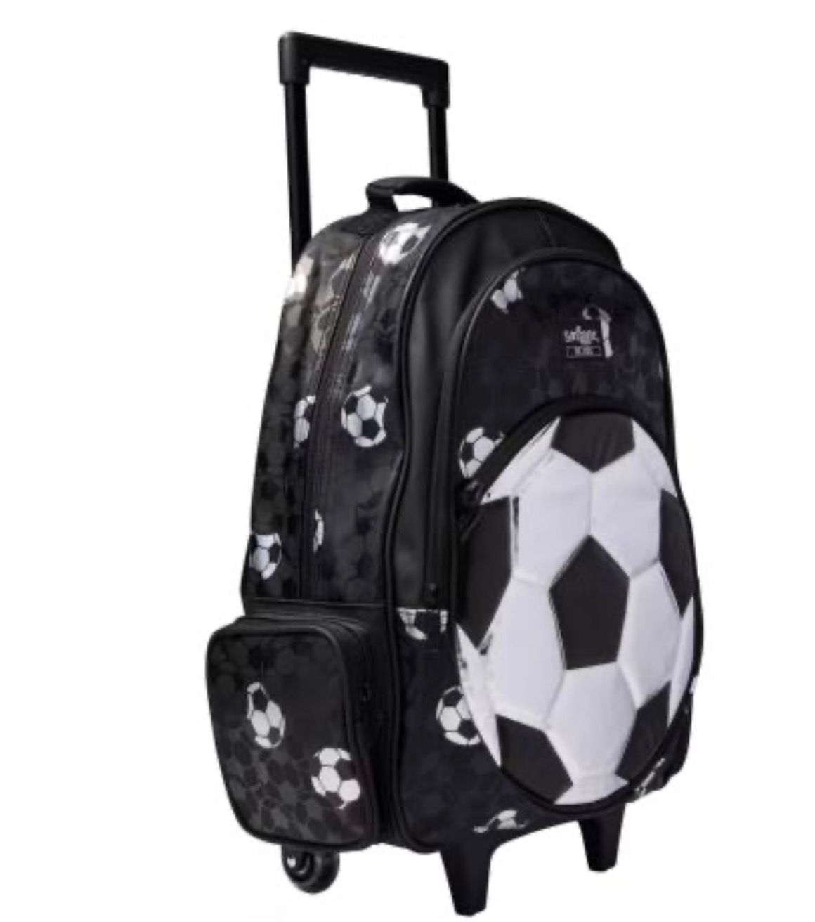SMIGGLE STRICKER SILVER BLACK TROLLEY BACKPACK