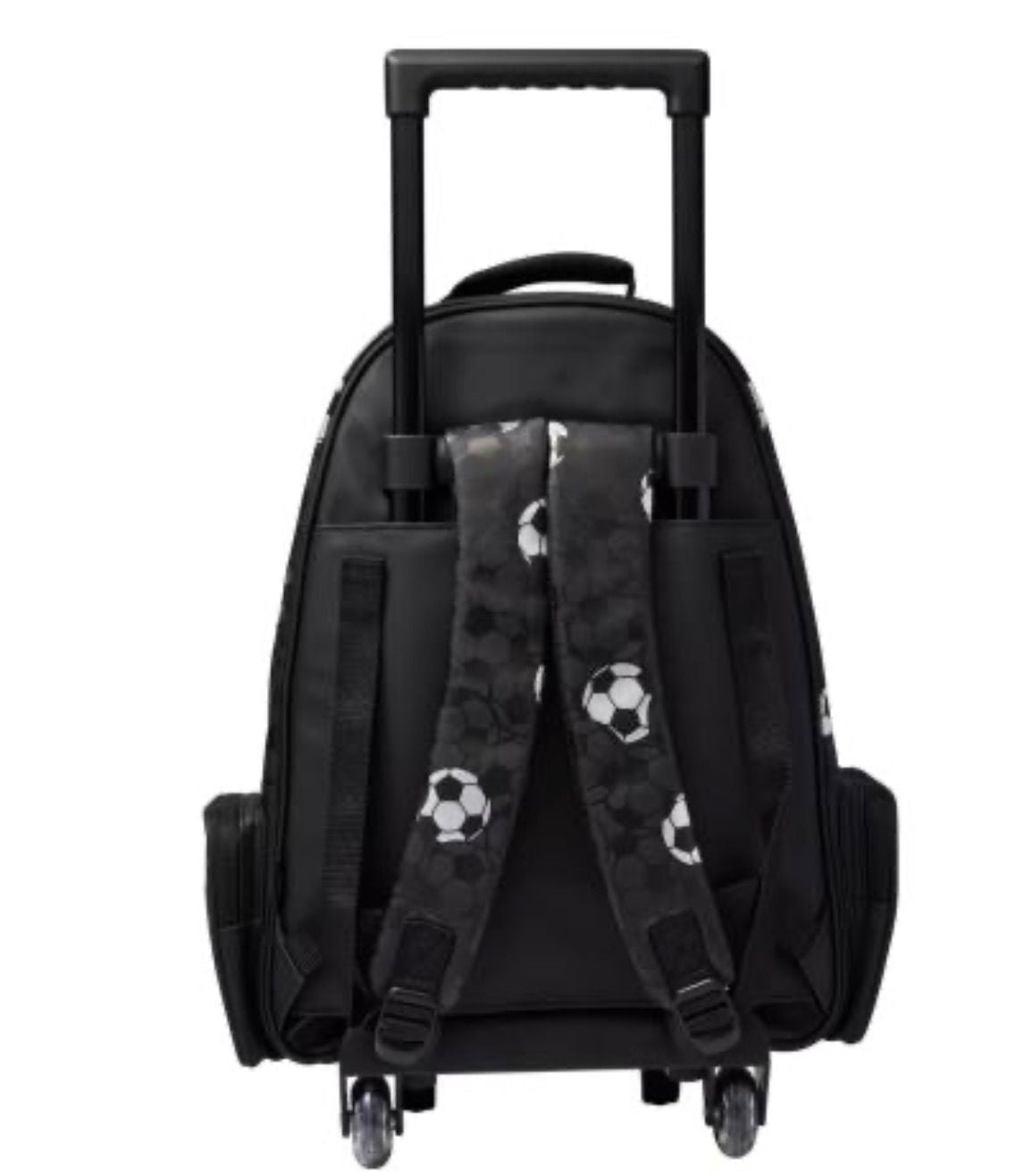 SMIGGLE STRICKER WHITE & BLACK TROLLEY BACKPACK