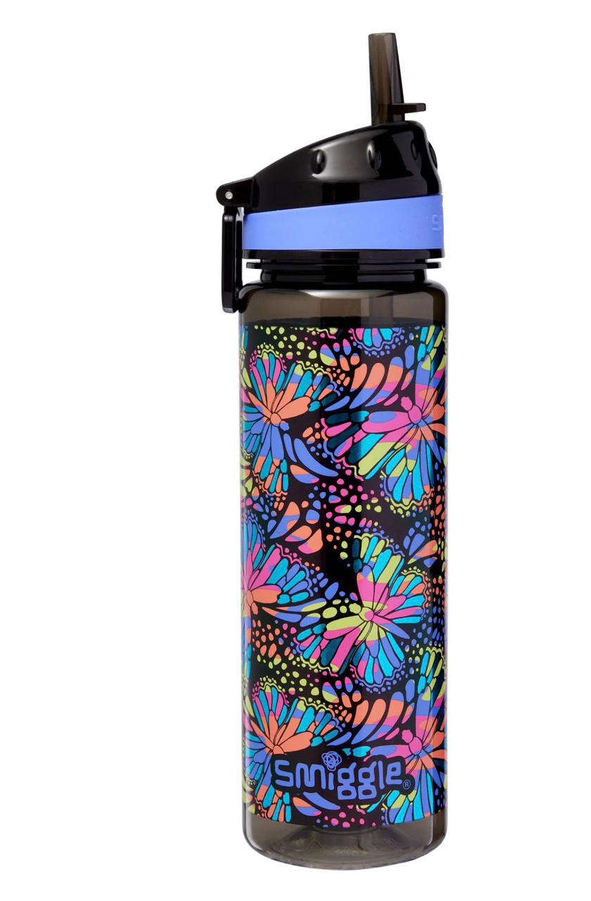 SMIGGLE SIPPER BUTTERFLY BPA FREE WATER BOTTLE 650ML