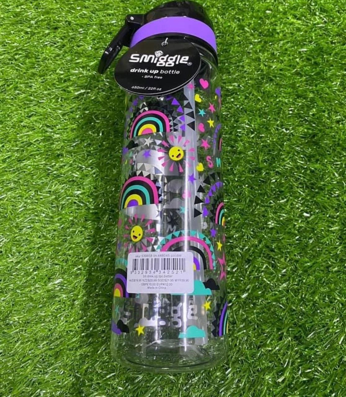SMIGGLE SIPPER RAINBOW BPA FREE WATER BOTTLE 650ML