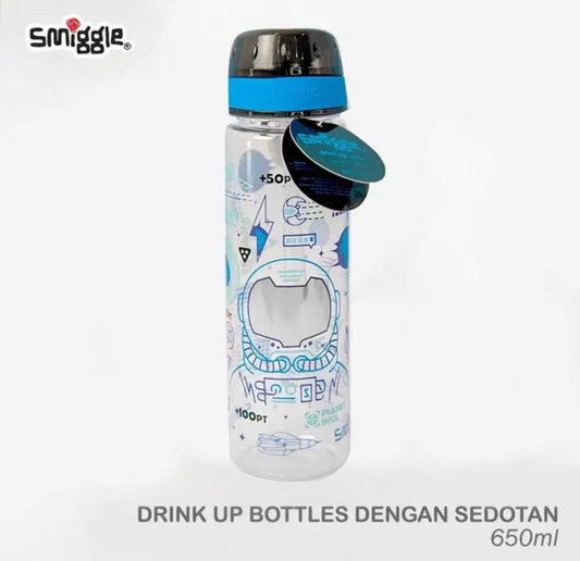 SMIGGLE SIPPER SPACE BPA FREE WATER BOTTLE 650ML
