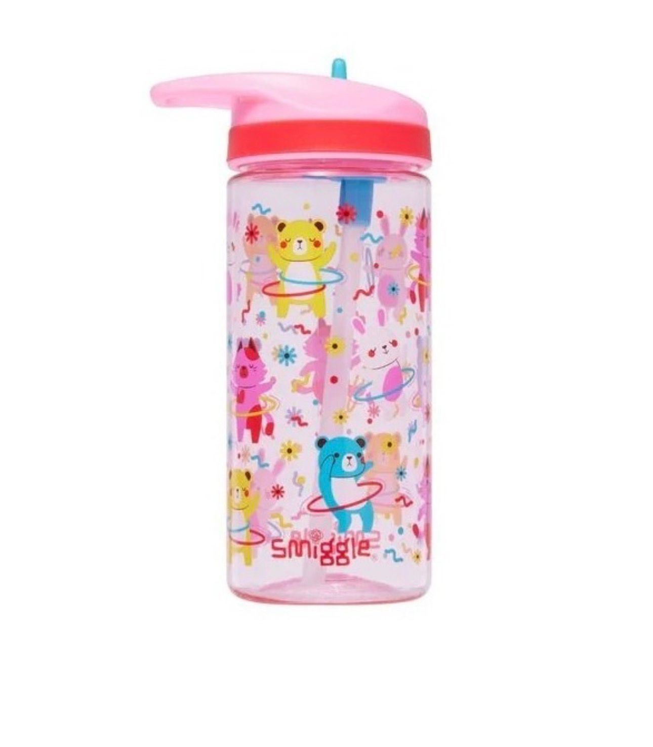 SMIGGLE LETS PLAY JUNIOR SIPPER BPA FREE WATER BOTTLE 440ML