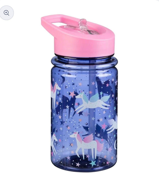 SMIGGLE SIPPER BLUE UNICORN BPA FREE WATER BOTTLE 440ML