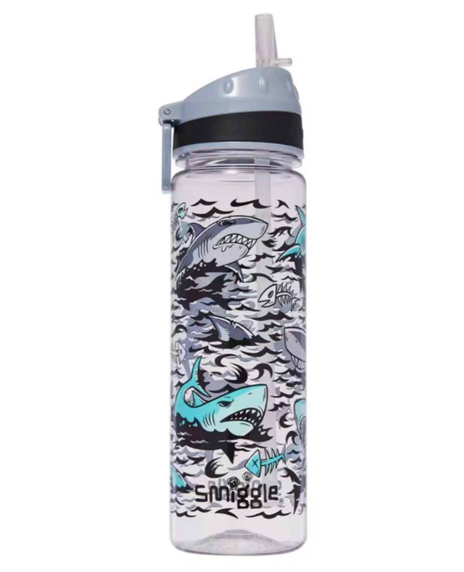 SMIGGLE SIPPER SHARK BPA FREE WATER BOTTLE 650ML