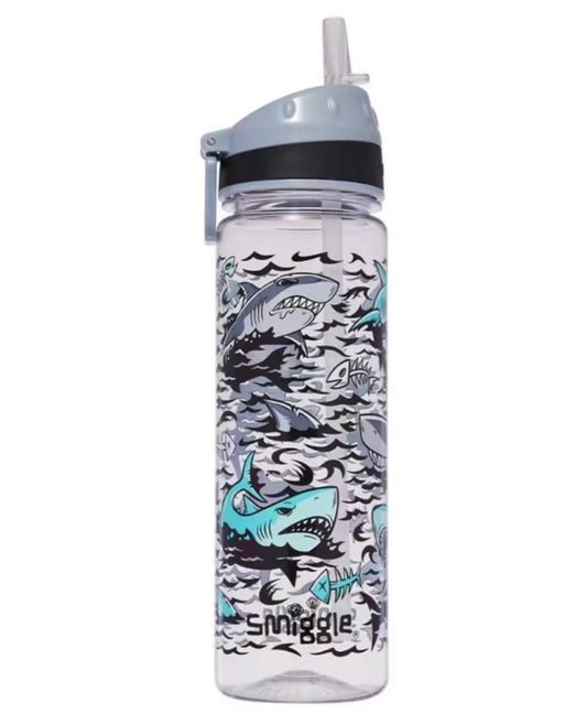 SMIGGLE SIPPER SHARK BPA FREE WATER BOTTLE 650ML
