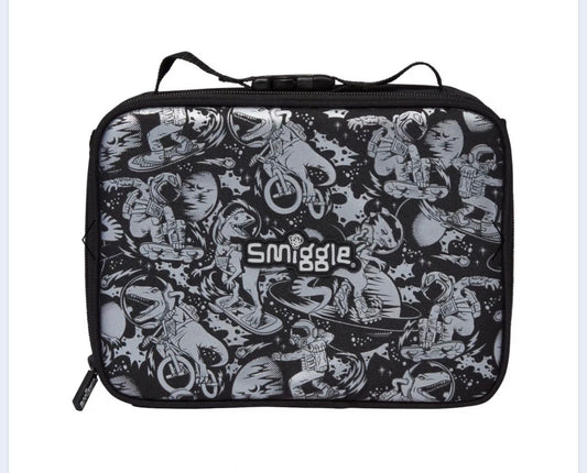 SMIGGLE DINO SPACE BLACK LUNCH BAG