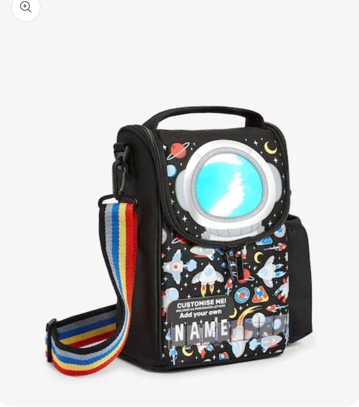 SMIGGLE SPACE HANGING 11INCH LUNCH BAG WITH STRAP