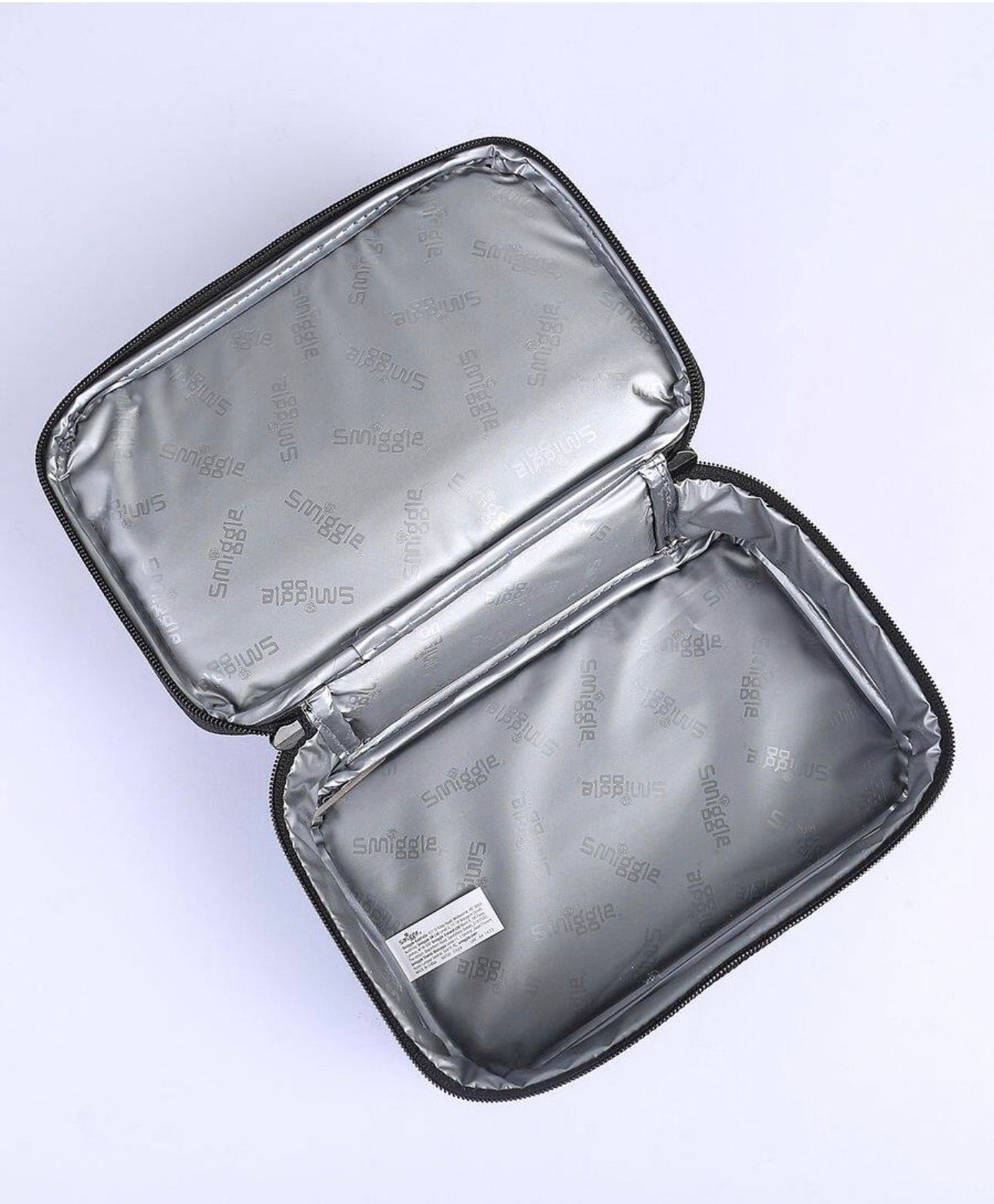 SMIGGLE BUTTERFLY BLACK  DOUBLE DECKER LUNCH BAG