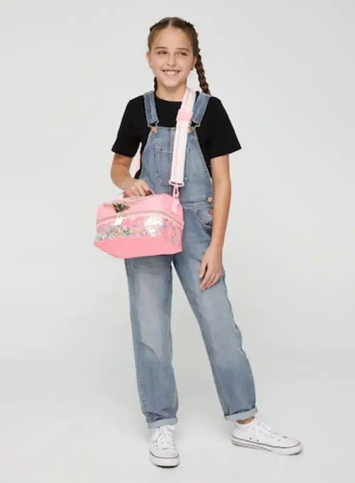 SMIGGLE FIESTA DOUBLE DECKER LUNCH BAG WITH STRAP