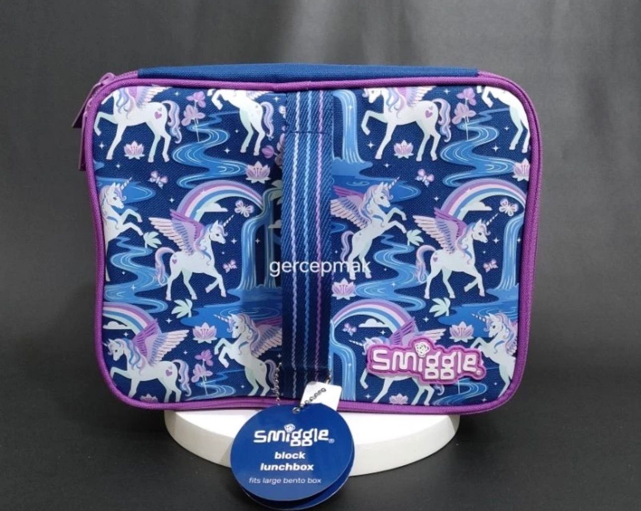 SMIGGLE NAVY UNICORN LUNCH BAG