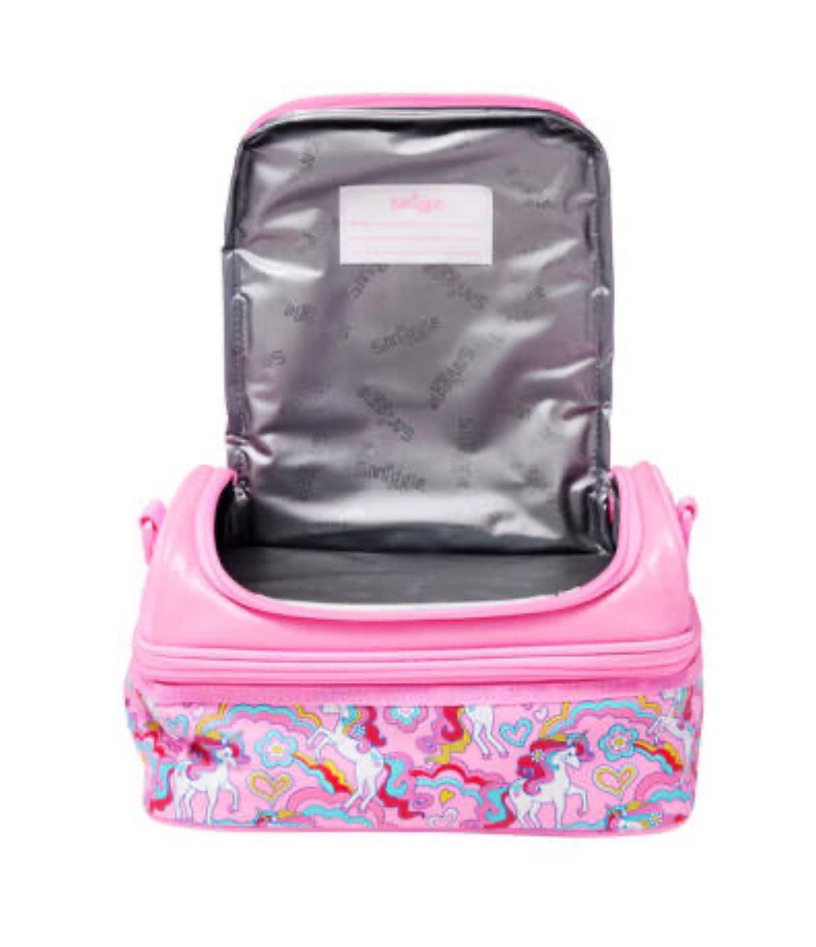SMIGGLE PINK UNICORN DOUBLE DECKER LUNCH BAG