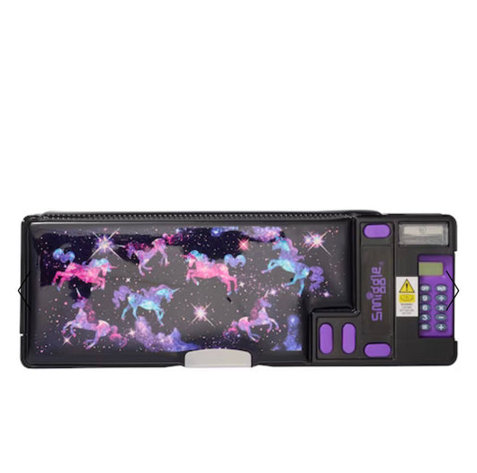 SMIGGLE WONDER WORLD UNICORN POP OUT PENCIL CASE WITH CALCULATOR