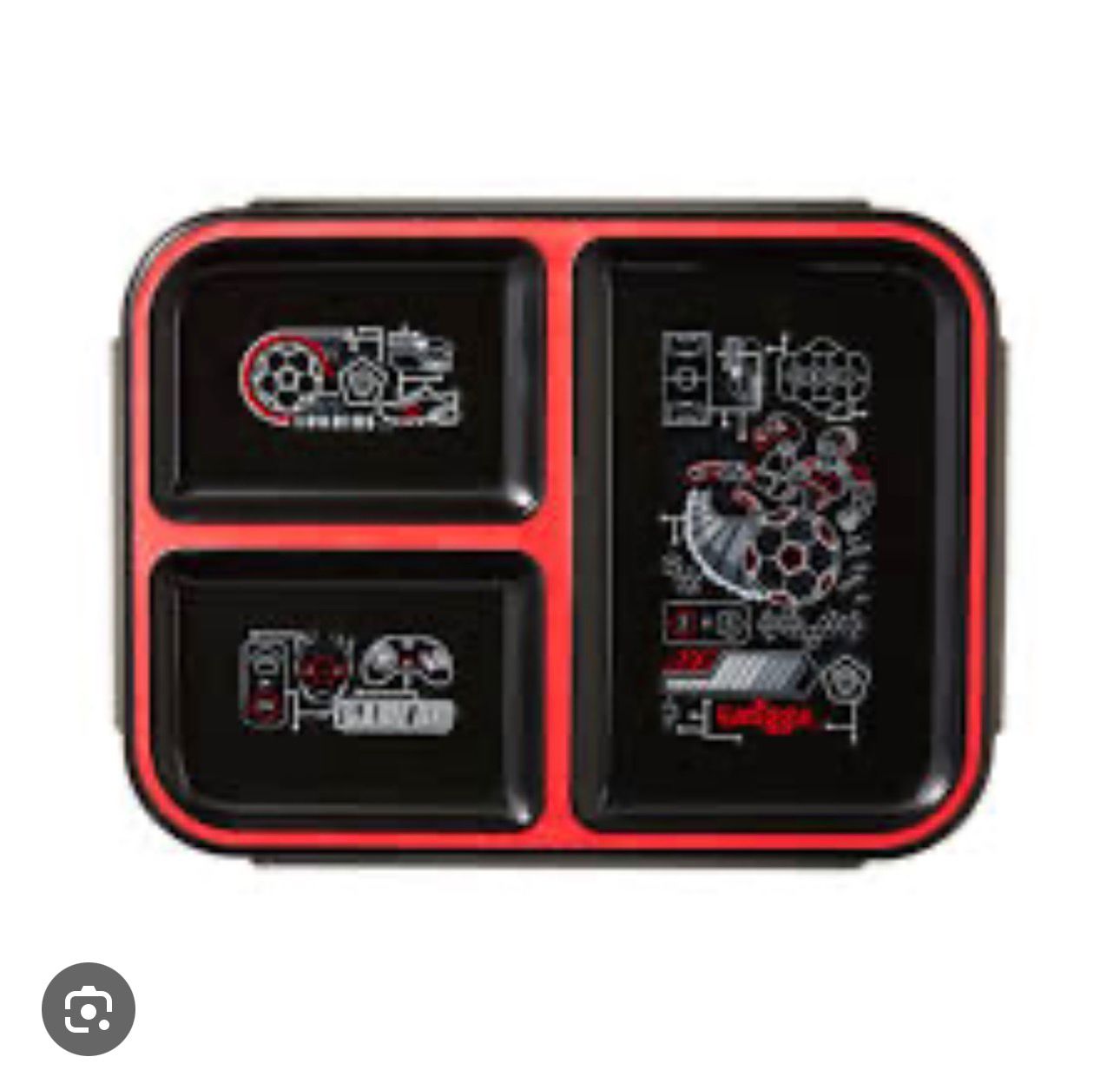 SMIGGLE AWAY BLACK BOOST TRIO LUNCH BOX