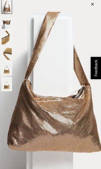 M&S CHAIN DETAIL SHOULDER BAG