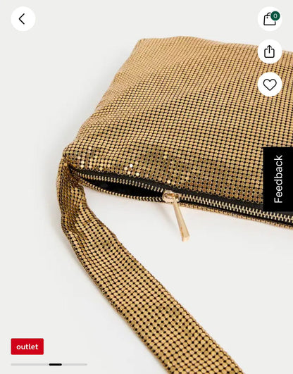 M&S CHAIN DETAIL SHOULDER BAG