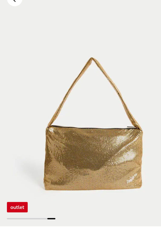 M&S CHAIN DETAIL SHOULDER BAG