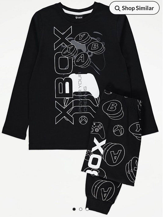 GEORGE XBOX CONTROLLER BLACK LONG SLEEVE PJ SET