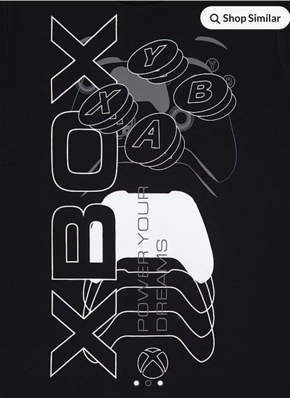 GEORGE XBOX CONTROLLER BLACK LONG SLEEVE PJ SET