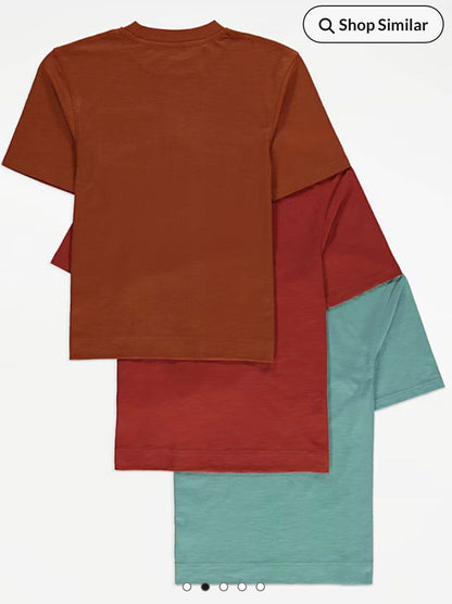 GEORGE SANTA MONICA SKATE PARK T-SHIRTS PACK OF 3