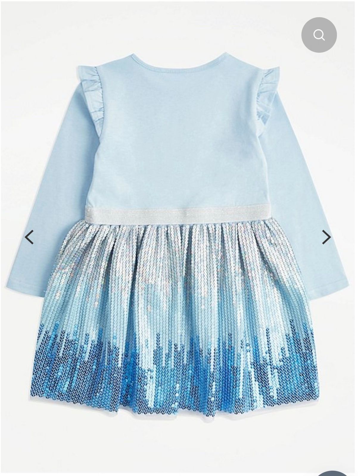GEORGE DISNEY FROZEN 2IN1 BLUE SEQUIN DRESS