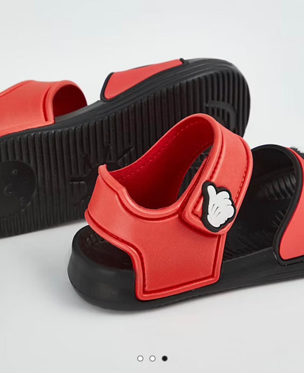 DISNEY MICKEY MOUSE RED BEACH SANDALS