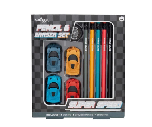 SUPER SPEED PENCIL & ERASER SET